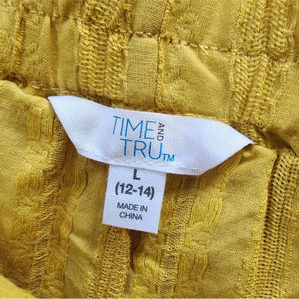 NWT: Time and Tru Yellow Mini Skirt Size Large 12-14 - Picture 3 of 6